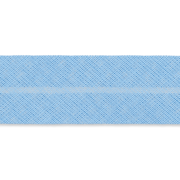 Baumwollschrägband / 20 mm / hellblau (10cm)
