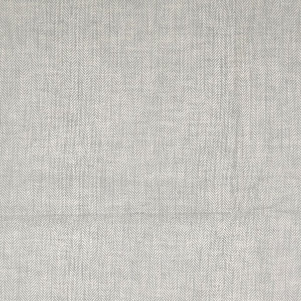 Leinen-Baumwolle / Twill Streifen - grau (10cm)