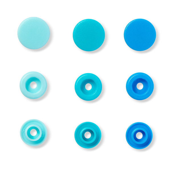 Druckknopf Color Snaps - Prym Love - Kunststoff - 12,4mm - blau