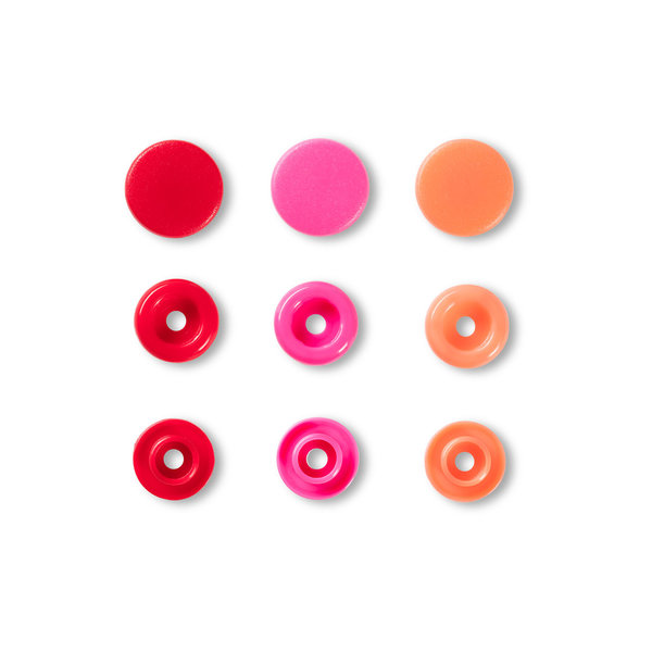 Druckknopf Color Snaps - Prym Love - 12,4 mm - rot