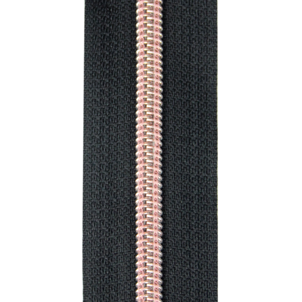 Prym Endlos Reißverschluss - 8mm - kupfer-schwarz (10 cm)