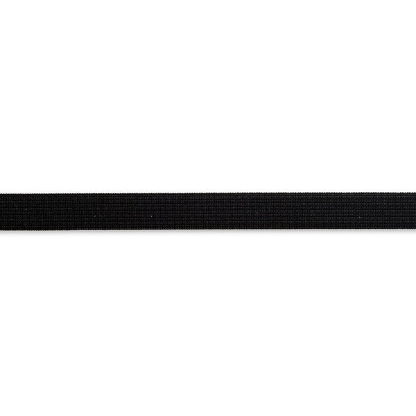 Elastic-Band, weich - 15mm - schwarz (10cm)