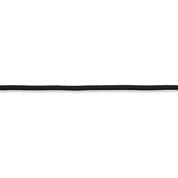 Elastische Kordel - 3mm - schwarz (10 cm)