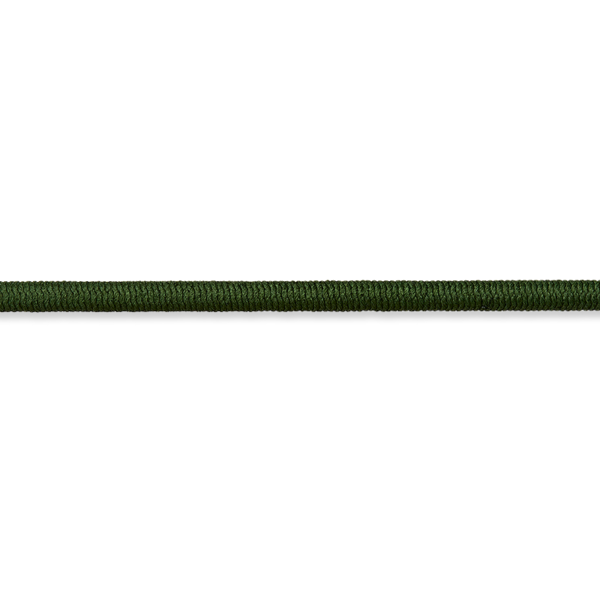 Elastische Kordel - 3mm - dunkeloliv (10 cm)