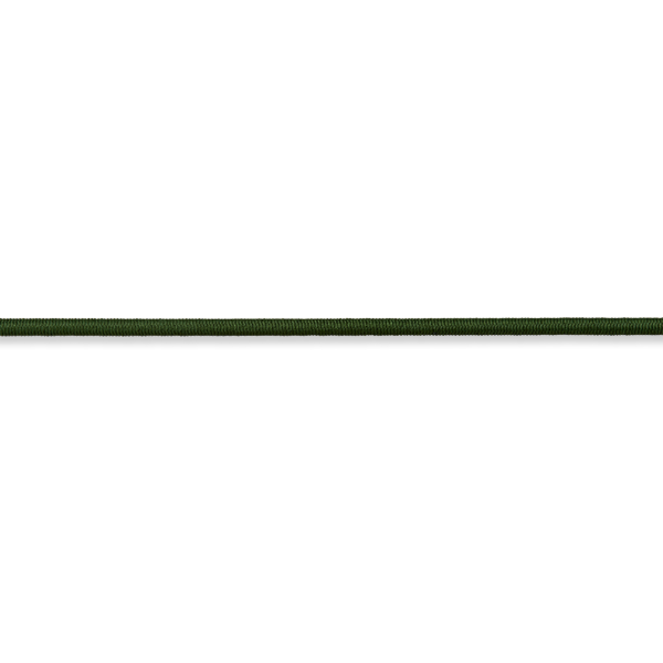 Elastische Kordel - 3mm - dunkeloliv (10 cm)