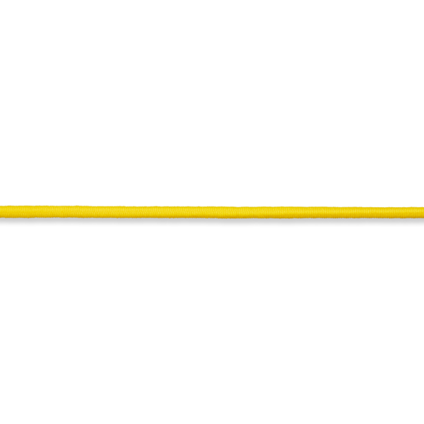 Elastische Kordel - 3mm - gelb (10 cm)