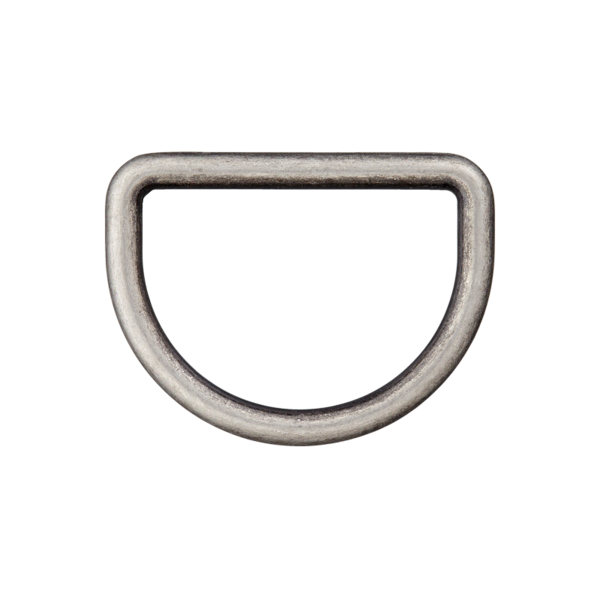 Metall-D-Ring - 15mm - alteisen