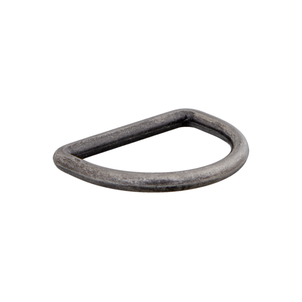 Metall-D-Ring - 15mm - alteisen