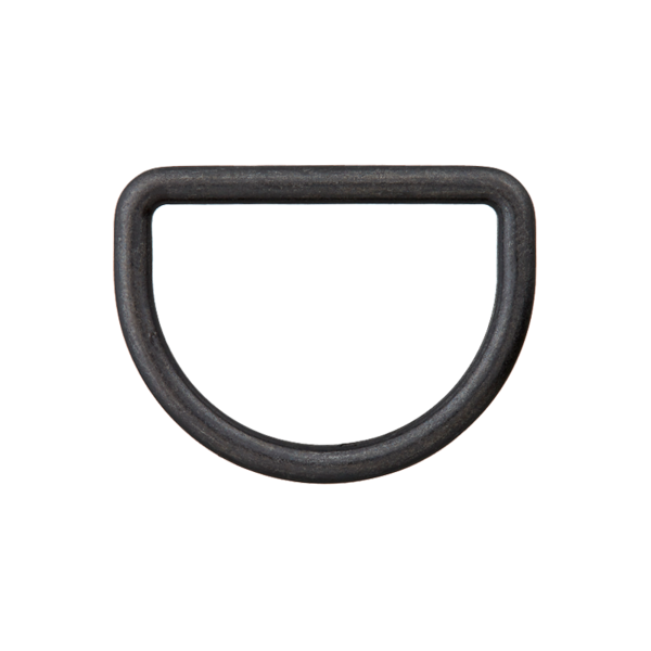 Metall-D-Ring - 10mm - schwarzkupfer