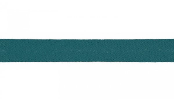 Schrägband - Musselin - petrol (10cm)