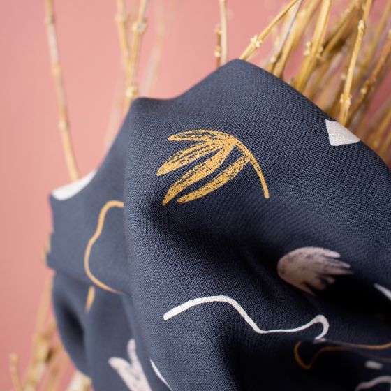 Viskose "Sandstorm Night Fabric" Atelier Brunette (10cm)