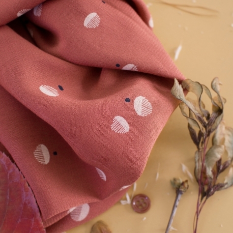 Viskose "Seed Chestnut Fabric" Atelier Brunette (10cm)