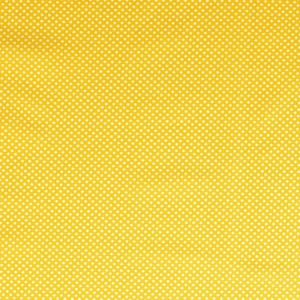 Baumwoll - Punkte - gelb (10cm)