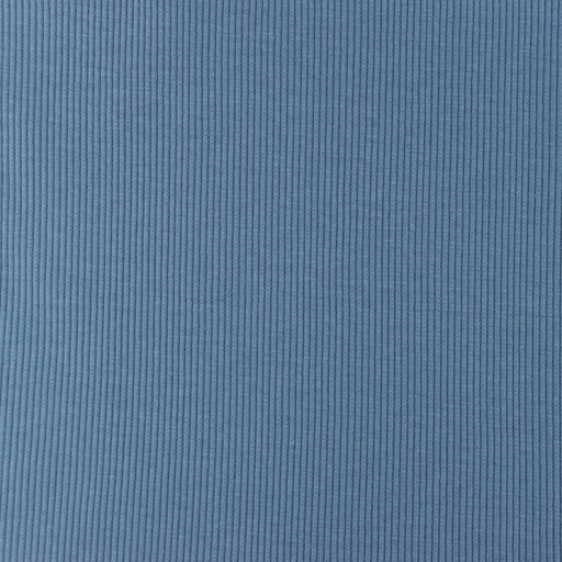 Ripp Jersey - Uni - altblau (10cm)